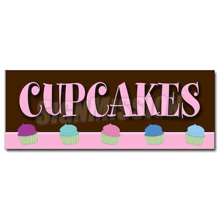 Signmission CUPCAKES DECAL sticker fresh baked cup cakes birthday sprinkles, D-12 Cupcakes D-12 Cupcakes